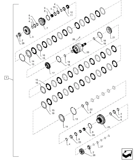 392073A1 - Кольцо упл. вала КПП TJ T9./St.